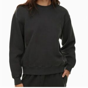 Aritzia Tna Womens Cozy AF Fleece Crew Sweatshirt Color: Vintage Grey Size Small